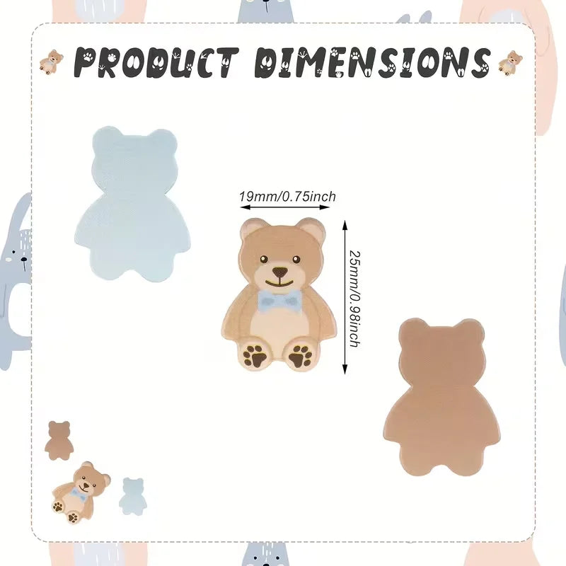 100pcs Teddy Bear Confetti – Baby Shower & Party Decor Party Confetti Babs