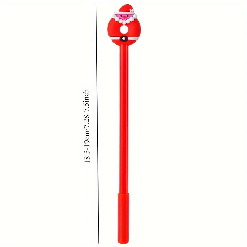 Christmas Holiday Ballpoint Pen Set | 0.5mm Black Ink, 5 Designs Holiday Ballpoint Pen Set Babs