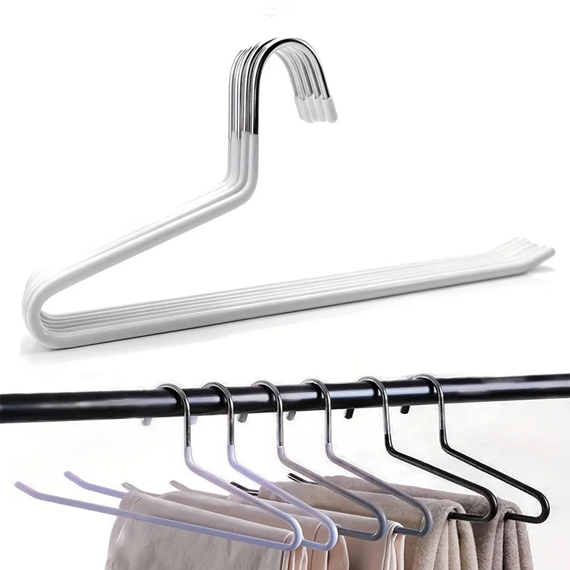Metal Pants Hangers Non-Slip Open-Ended Black Closet 5/10Pc Pants Hangers Babs