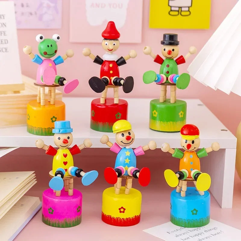 Wooden Finger Puppet Animal Toy – Party Favors for Kids Finger Puppet Toy Babs random