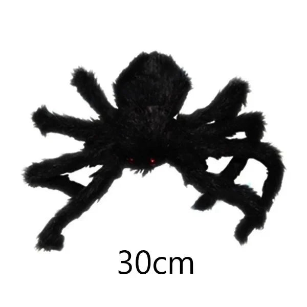 Lifelike Black Spider & Cobweb Halloween Decoration Set Halloween Decoration Set Babs 30cm black spider