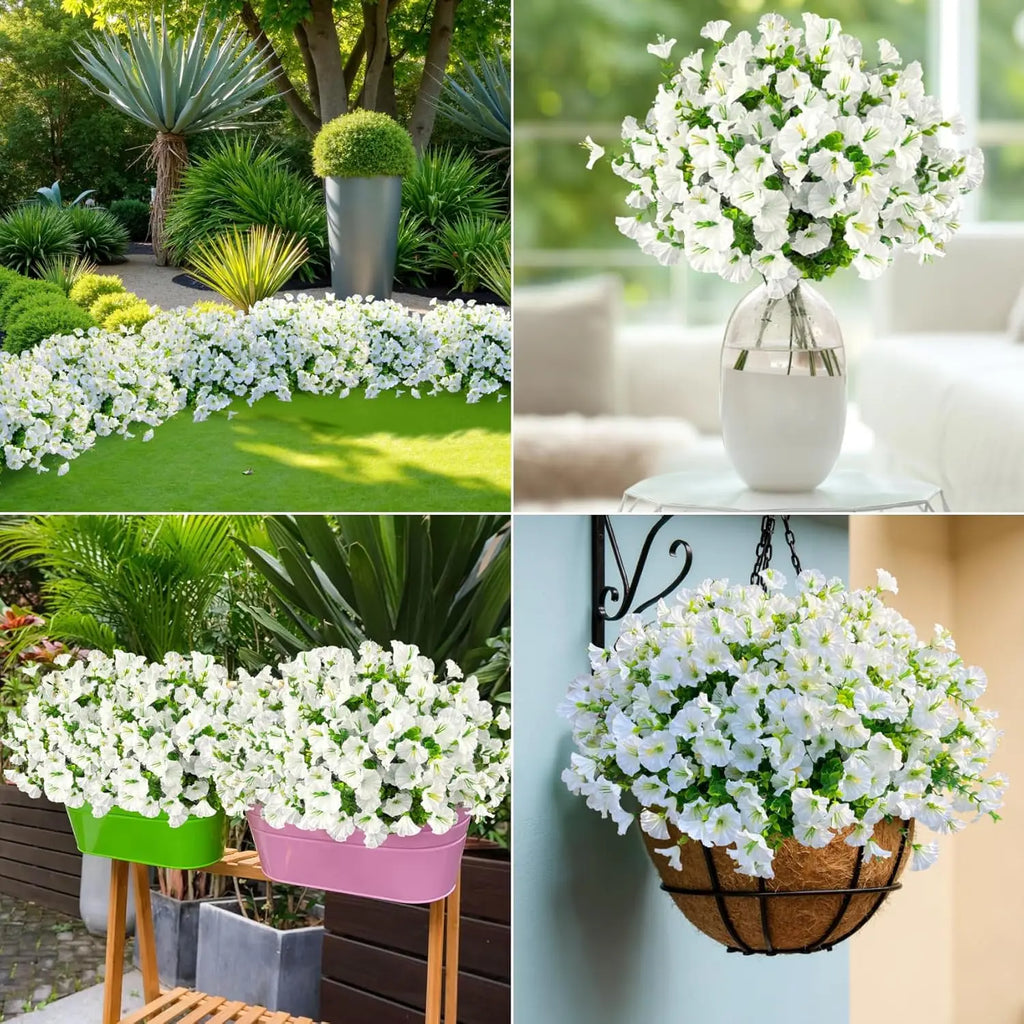 Artificial Morning Glory Vine Flower Wreath – Wedding & Home Artificial Flower Vine Babs