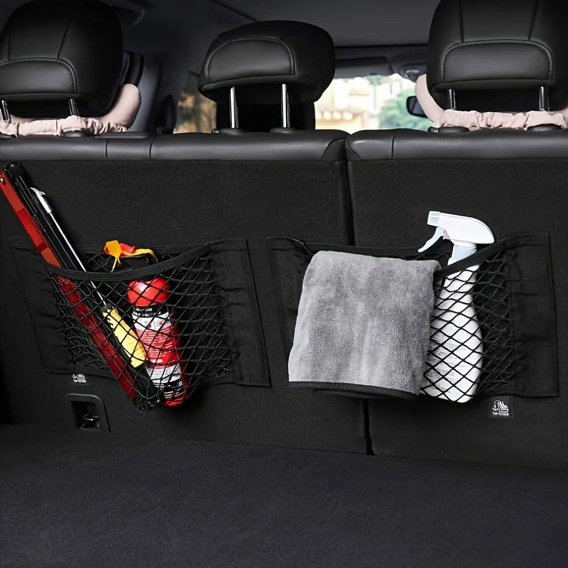 Car Trunk Storage Net Bag – SUV Rear Seat Organizer Car Trunk Organizer Babs
