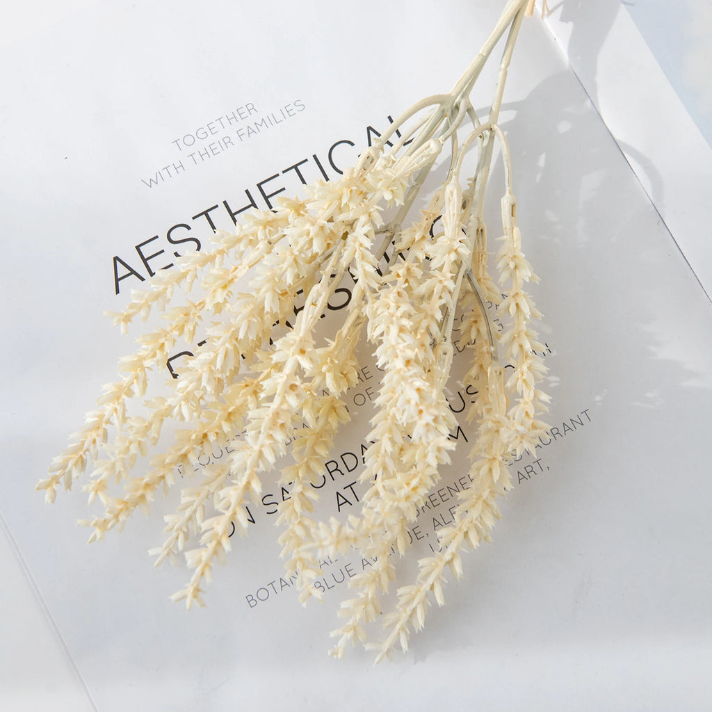 Artificial Wheat Ear Stems – Wedding Bouquet & Home Decor Artificial Floral Stems Babs Autumn White 3 pcs