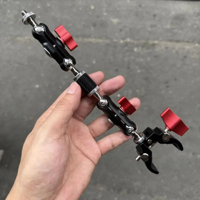 Camera Metal Super Clamp Double Ball Head Magic Arm Mount Set Camera Magic Arm Clamp Babs