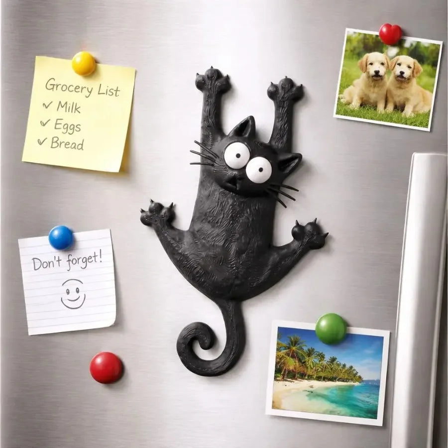 Cute Cartoon Cat Fridge Magnet – Fun Animal Kitchen Decor Fridge Magnet Babs
