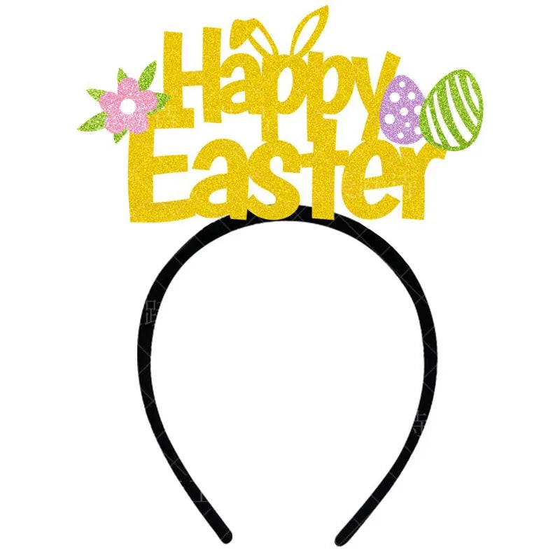 Easter Bunny Ear Headband – Plush Fur Rabbit Cosplay Hairband Costume Headband Babs plum As pictures show