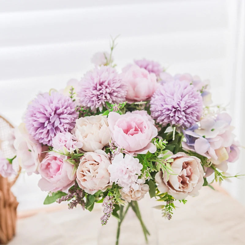 Artificial Silk Peony Flower – Wedding & Home Décor, 30cm Artificial Silk Flower Babs