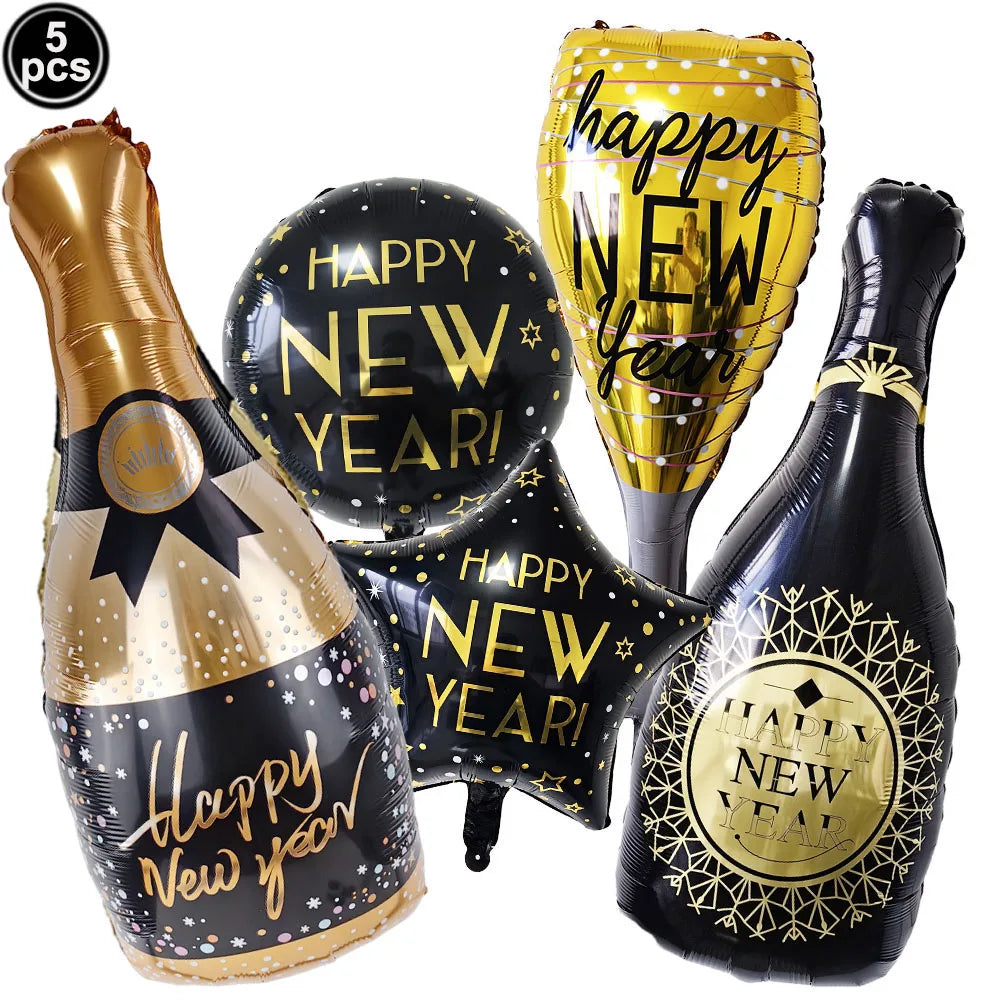 2027 New Year Foil Balloon Set – Gold, Silver & Champagne Party Foil Balloons Babs plum As pictures show