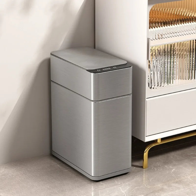 Smart Sensor Trash Can Stainless Steel 10L Kitchen Bathroom Bin Sensor Trash Can Babs