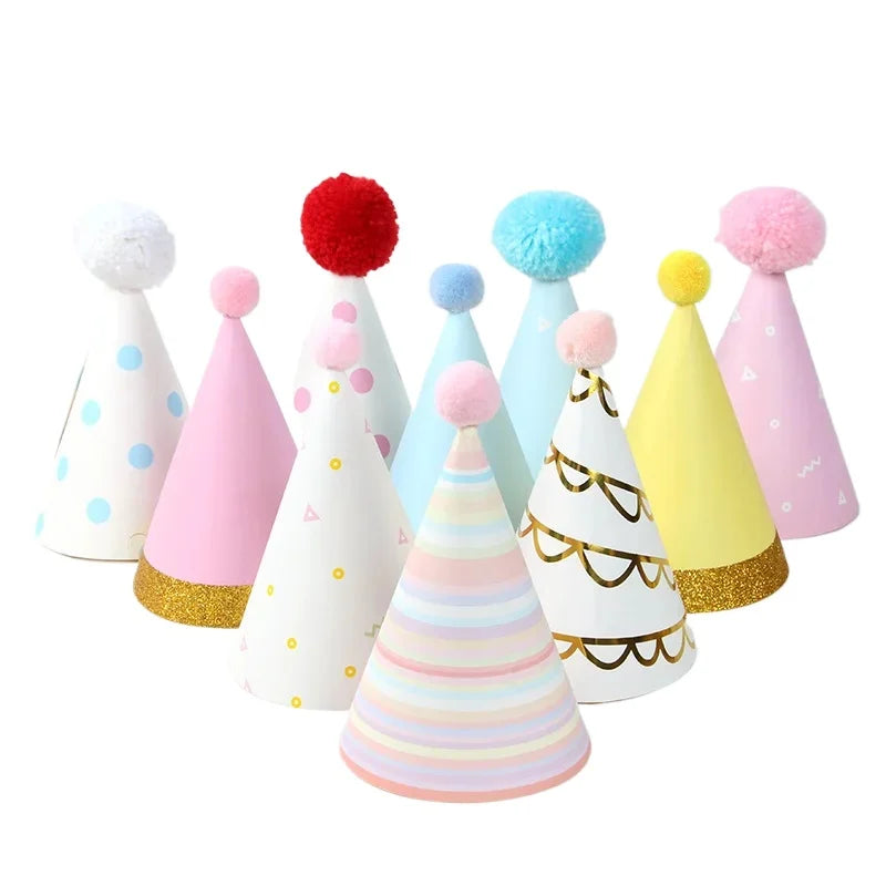 Party Paper Hats – Birthday, Baby Shower & Wedding Caps Party Paper Hats Babs mix colors