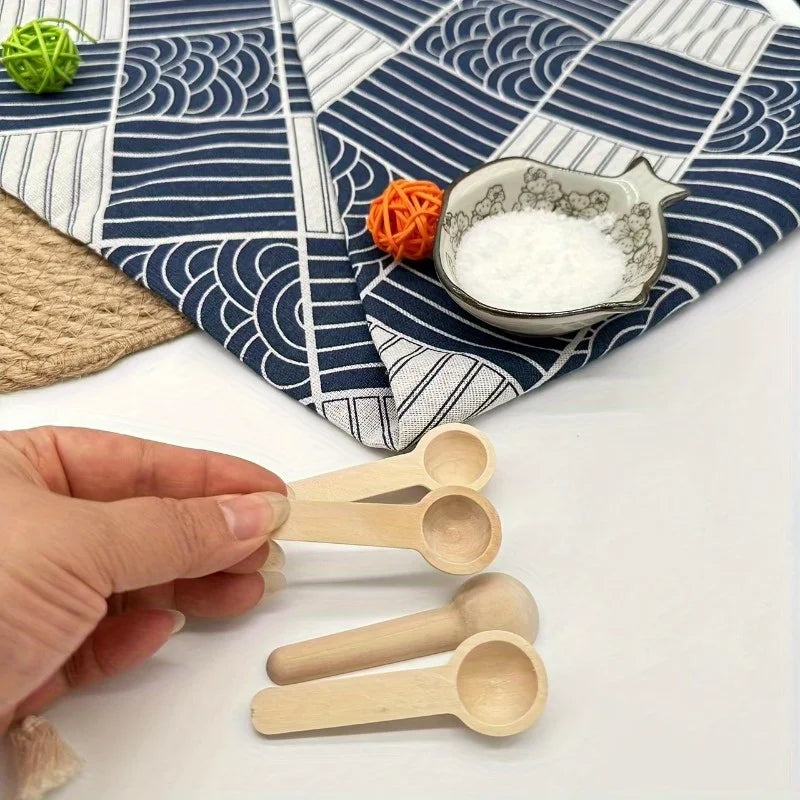 Cute Small Wooden Spoons – Coffee, Tea, Spice & Bath Salt Wooden Measuring Spoon Babs