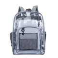 Waterproof Clear Backpack – Unisex Large Capacity Transparent Bag Clear Backpack Babs Gray 43x31x15cm