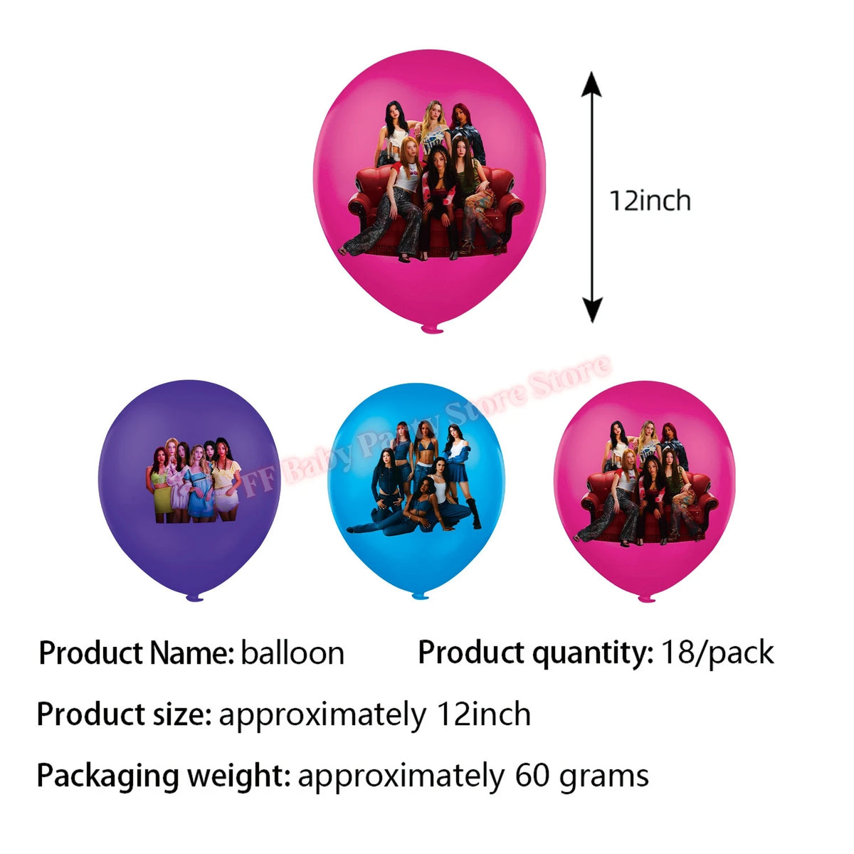 Katseye Kpop Birthday Party Decoration Set – Balloon & Banner
