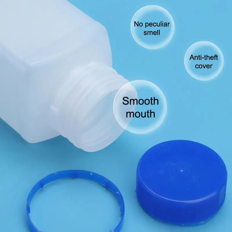 2-Pack HDPE Square Bottles with Tamper-Evident Screw Cap Lab Storage Bottles Babs