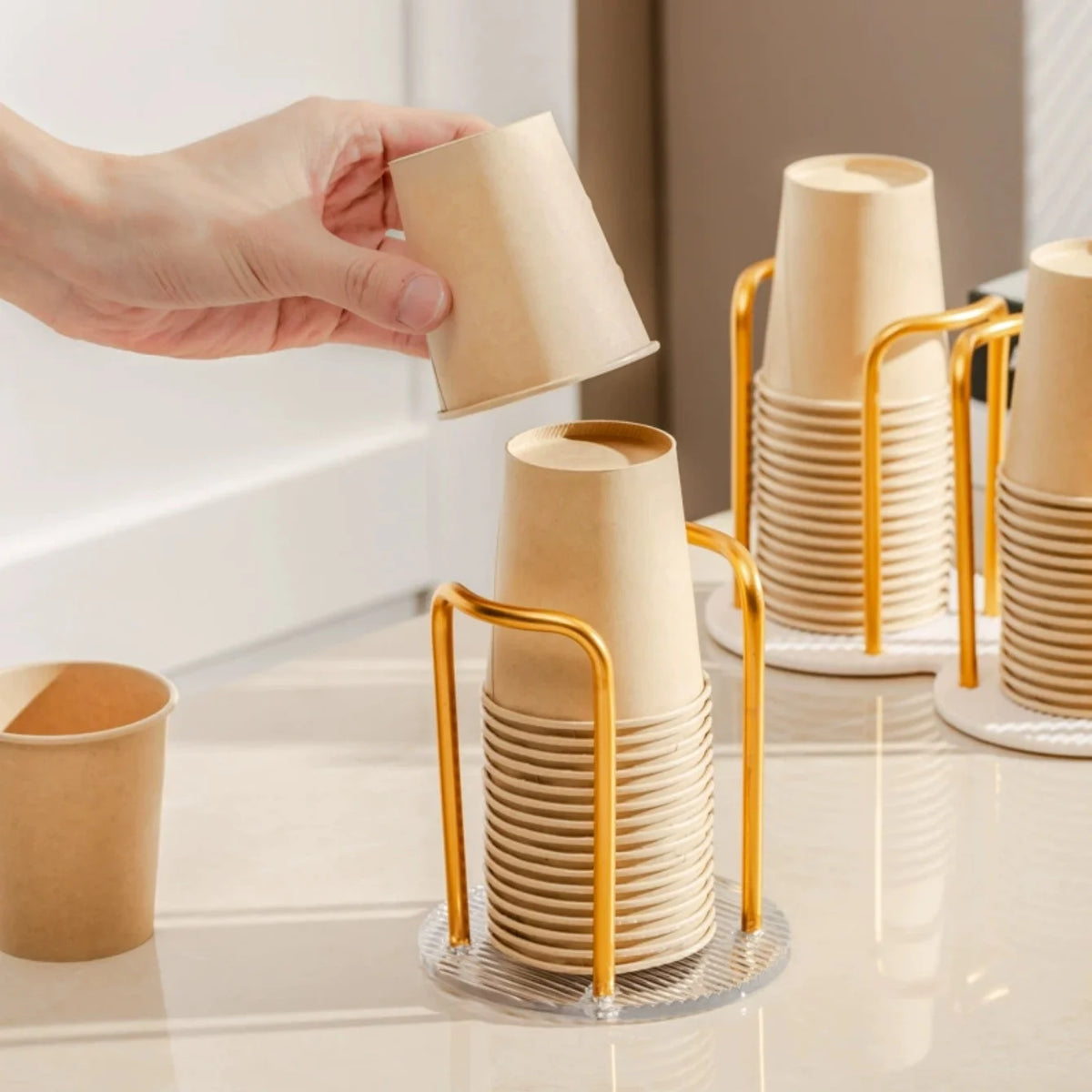 Acrylic Disposable Cup Holder – Single & Double Base Rack Cup Holder Rack Babs