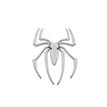 3D Metal Spider Chrome Car Badge Emblem Decal Sticker Car Emblem Decal Babs Silver