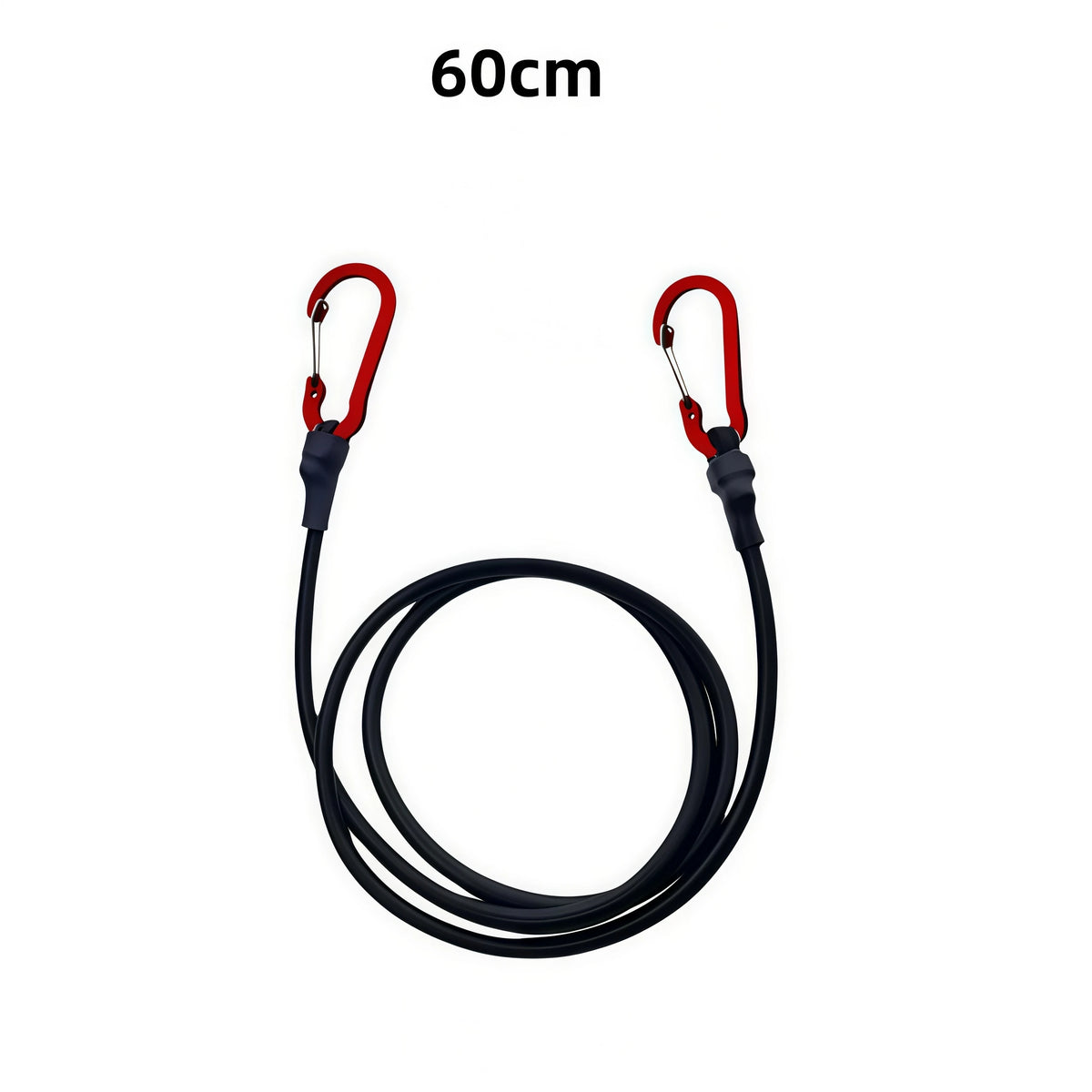 Heavy Duty Bungee Cord with Carabiner Hooks – Camping & Kayak Bungee Cord Babs 60cm