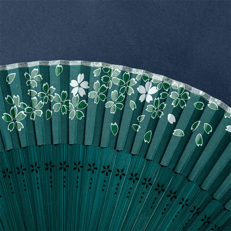 Bamboo Folding Fan – Retro Chinese Hanfu Qipao Dance Fan Decorative Folding Fan Babs