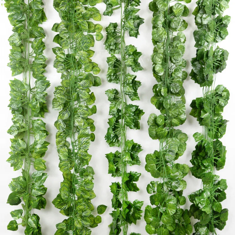 2.1M Artificial Ivy Garland Silk Vine Wall Hanging Decor Artificial Ivy Garland Babs