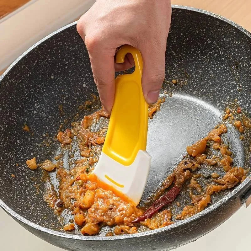 Silicone Kitchen Scraper Spatula – Pan & Dish Cleaning Tool Kitchen Scraper Spatula Babs