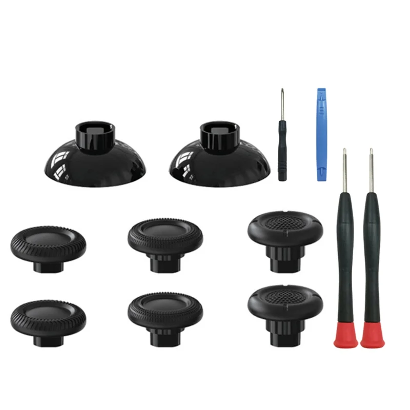 PS5 PS4 Switch Pro Thumbstick Caps – 6-Pack Black Joystick Controller Thumbstick Caps Babs
