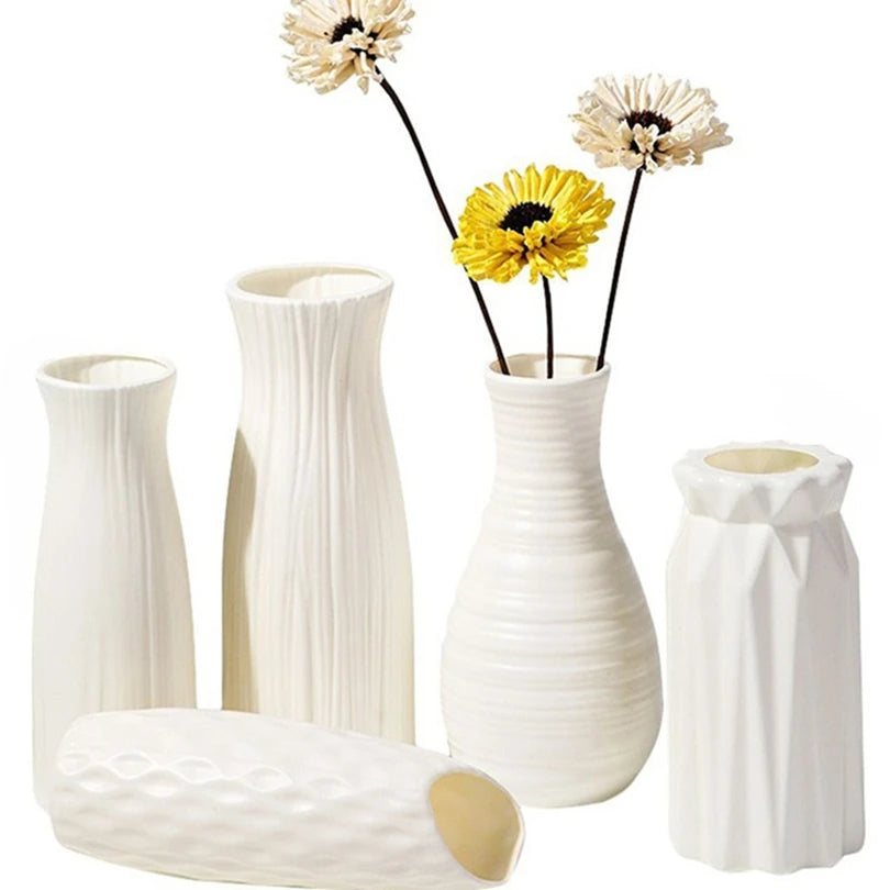 Plastic Imitation Ceramic Vase – Wedding, Home & Party Décor Decorative Vase Babs