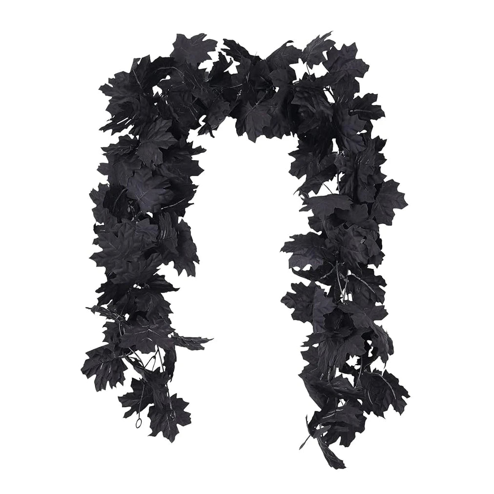 Artificial Autumn Leaf Vine Garland – Wedding & Home Décor Artificial Flower Garland Babs black 2 pcs