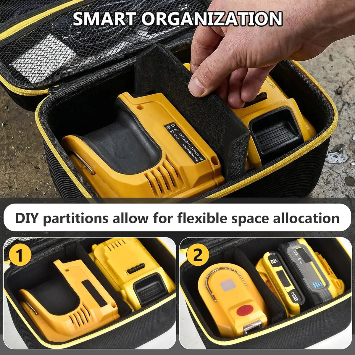 Hard Case for 200–220W Power Inverters & 18V 20V Batteries Inverter Carrying Case Babs