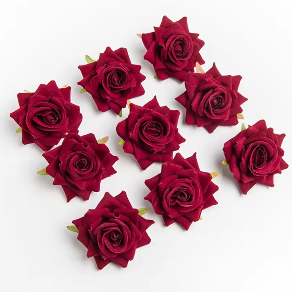 Silk Artificial Roses 5/10 Pcs – Wedding & Home Decor Flowers Artificial Silk Flowers Babs