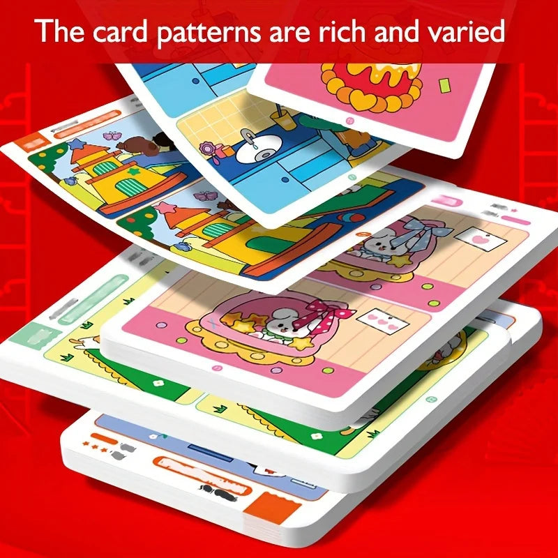 Kids Spot the Difference Game Cards – Focus & Learning Activity Educational Game Cards Babs