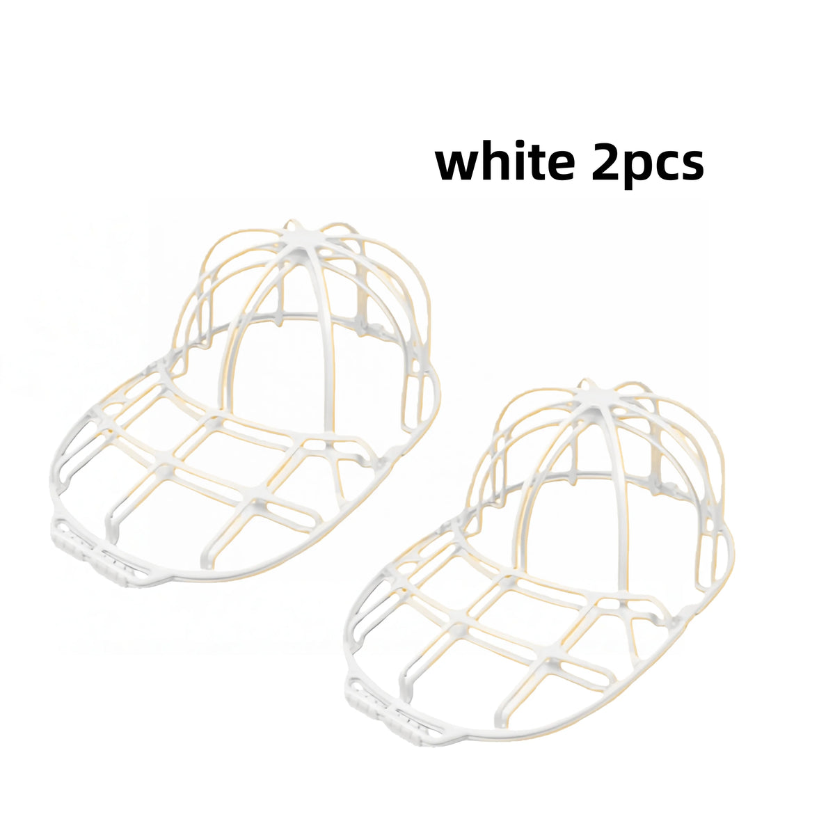 Baseball Cap Washer Frame – Dishwasher Safe Shape Keeper Cap Washer Frame Babs white 2pcs