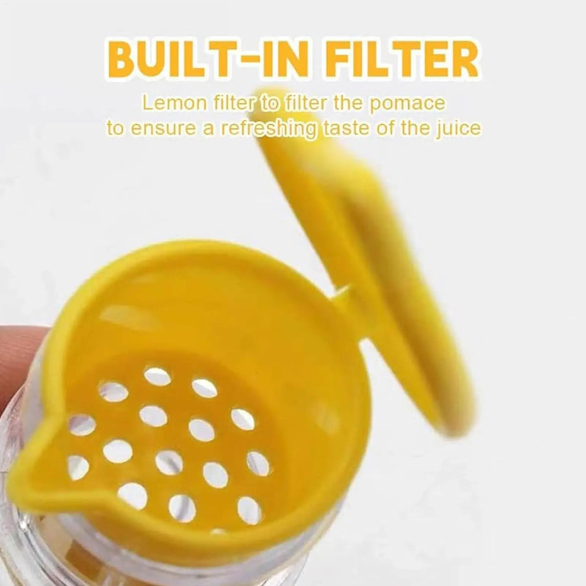 Manual Lemon Squeezer with Built-In Filter – Portable Citrus Juicer Manual Citrus Juicer Babs