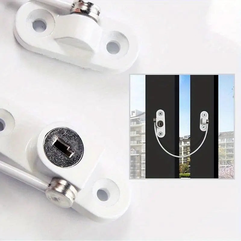 Stainless Steel Window Lock Stopper – Anti-Theft Restrictor Window Safety Lock Babs