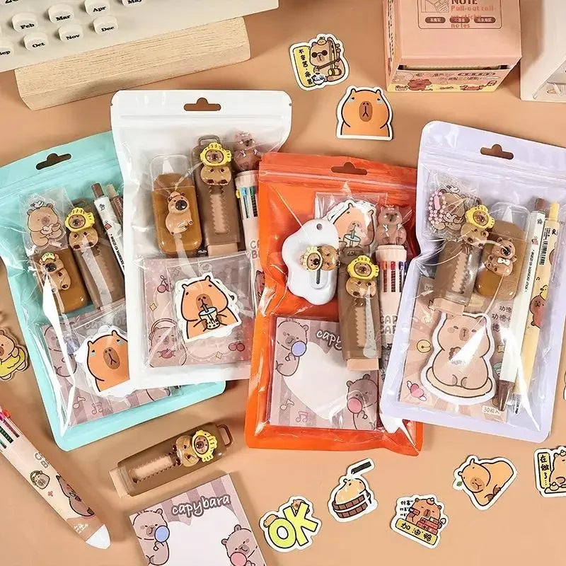 Cute Capybara Stationery Set – Fun School Supplies for Kids Kids Stationery Set Babs