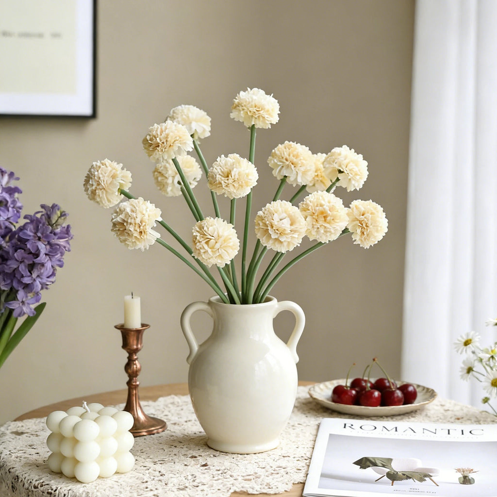 Artificial Silk Mini Ball Chrysanthemum Flowers for Weddings & Home Artificial Silk Flowers Babs