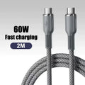 USB to USB-C Braided Cable – 6A 100W Fast Charging & Data Sync USB-C Charging Cable Babs A6