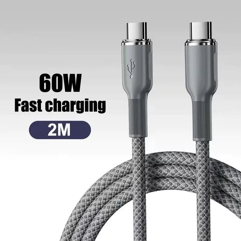 USB to USB-C Braided Cable – 6A 100W Fast Charging & Data Sync USB-C Charging Cable Babs A6