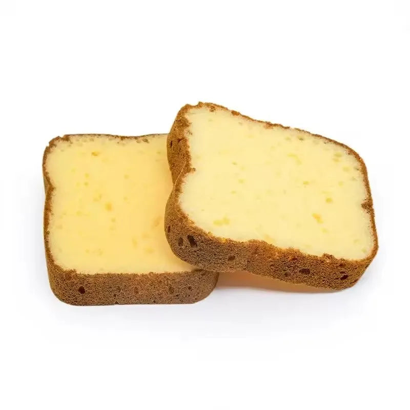 2Pcs Bread Shape Kitchen Sponge Set – Smiley Toast Scrubber Kitchen Cleaning Sponge Babs