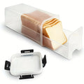 Clear Acrylic Airtight Bread Box with Lid | Kitchen Organizer Bread Box Babs black