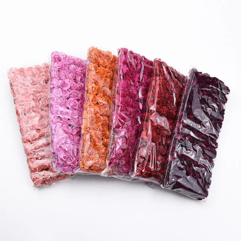 144pcs Paper Rose Artificial Flowers – UV Protection Wedding Décor Artificial Flowers Babs