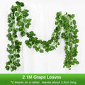 2.1M Artificial Ivy Garland Silk Vine Wall Hanging Decor Artificial Ivy Garland Babs 72leaves-D