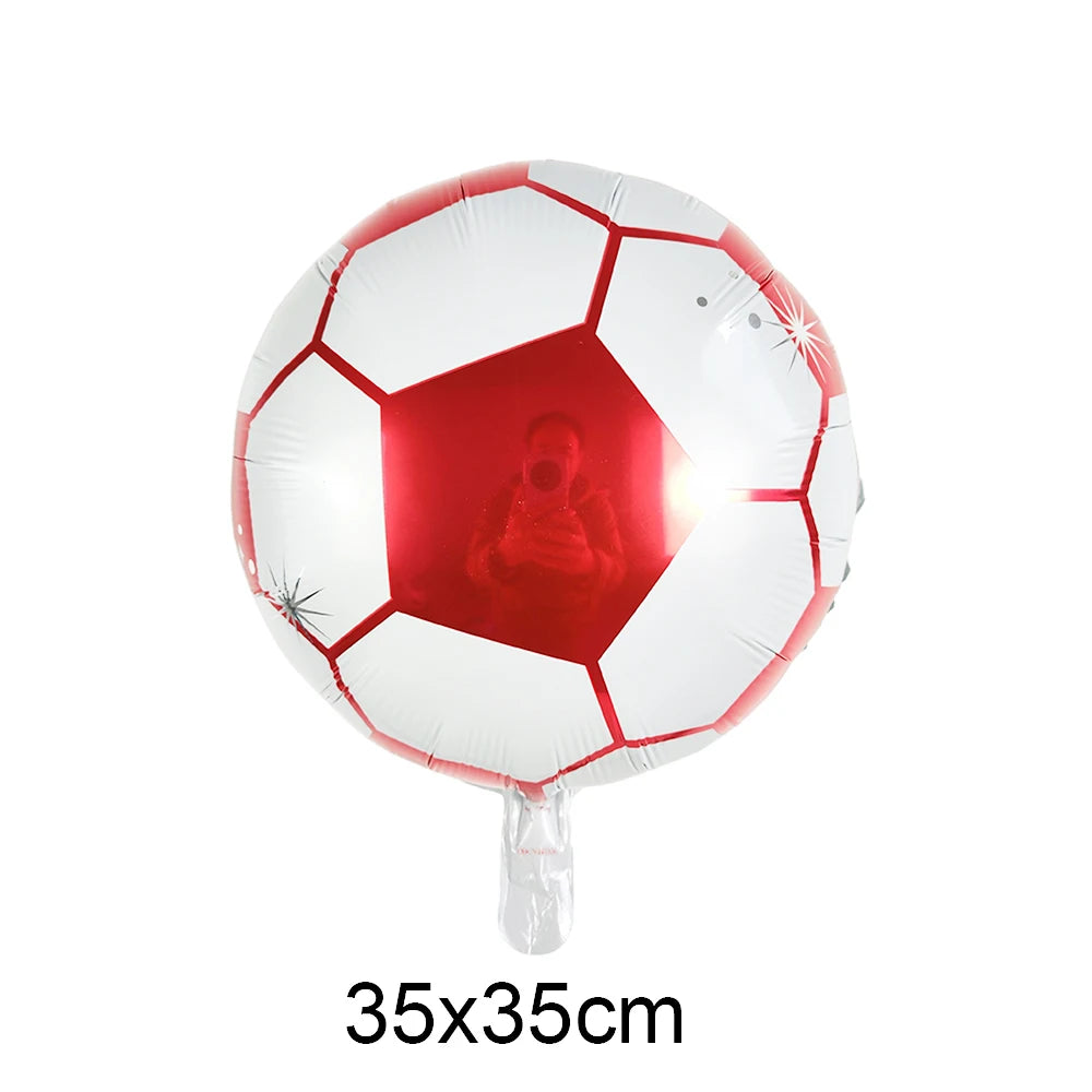Soccer Foil Balloons 18" | Football Party Décor 5 or 10 Pack Party Foil Balloons Babs A-6 As show 5pcs