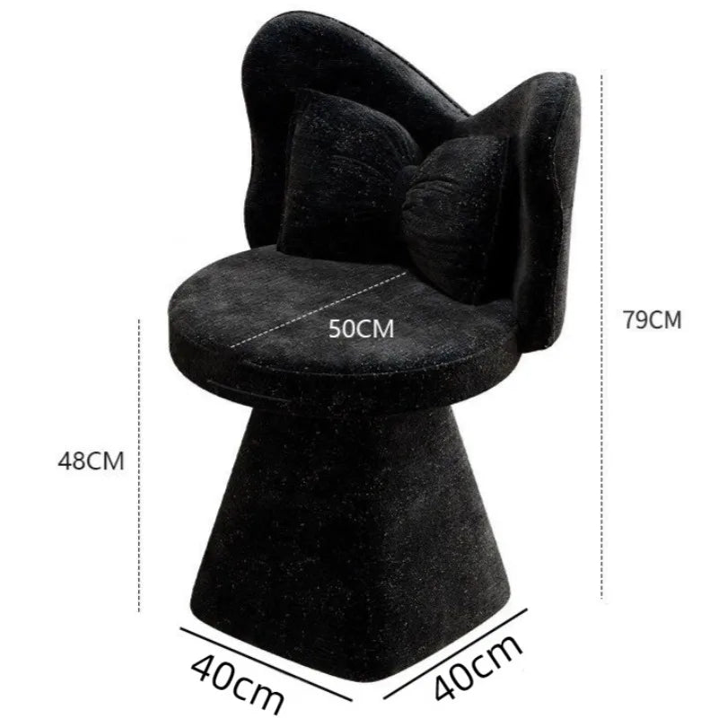 Butterfly Makeup Swivel Stool – Modern Luxury Bedroom Chair Vanity Swivel Stool Babs