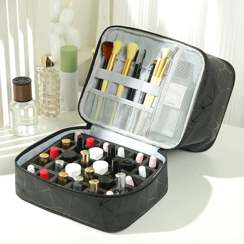 Double-Layer Nail Polish & Essential Oil Travel Organizer Bag Nail Polish Organizer Babs