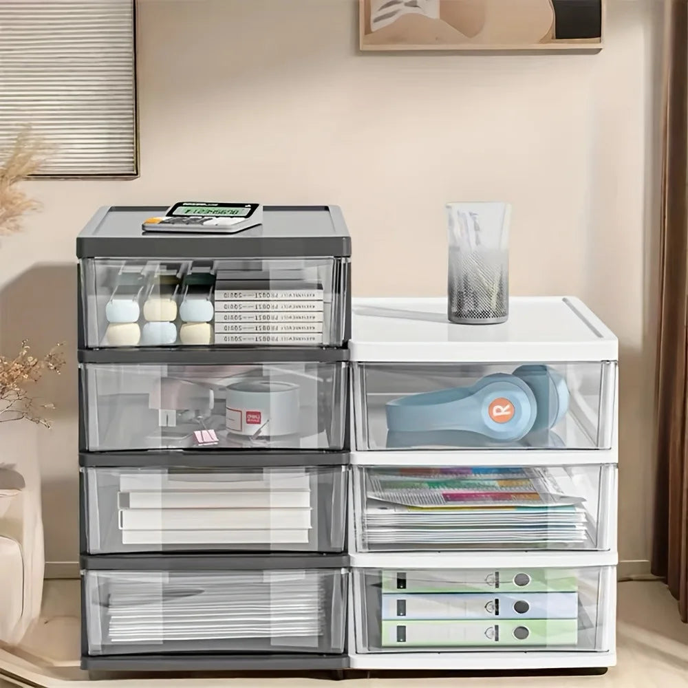 Clear Plastic Desktop Drawer Organizer – Stackable Storage Box Desktop Drawer Organizer Babs