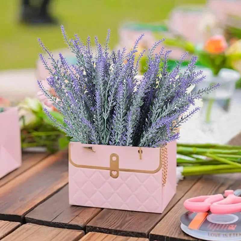 Artificial Lavender Bouquet 5/10pcs – UV Protection Decor Artificial Flower Bouquet Babs