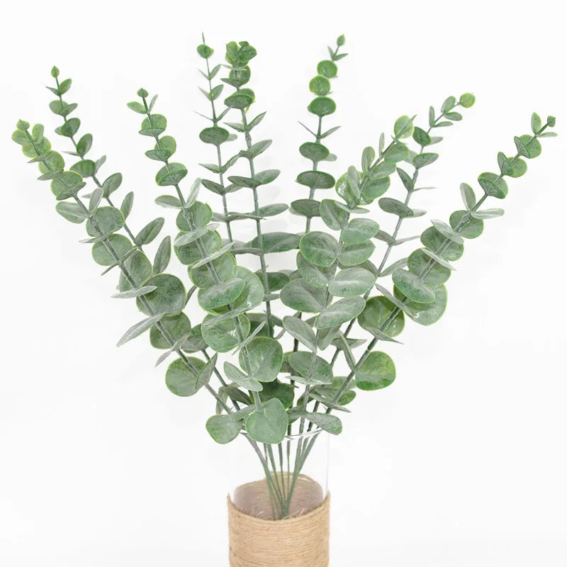 Artificial Eucalyptus Branches Fake Green Stems – 6/12/18pcs Artificial Plant Stems Babs