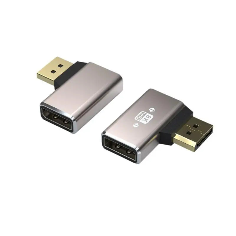90° Right Angle DisplayPort 1.4 Adapter – 8K 60Hz M to F DisplayPort Adapter Babs