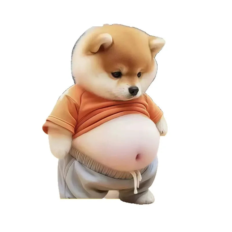 Chubby Shiba Inu Squishy Toy & Car Bumper Protector Sticker Squishy Novelty Toy Babs